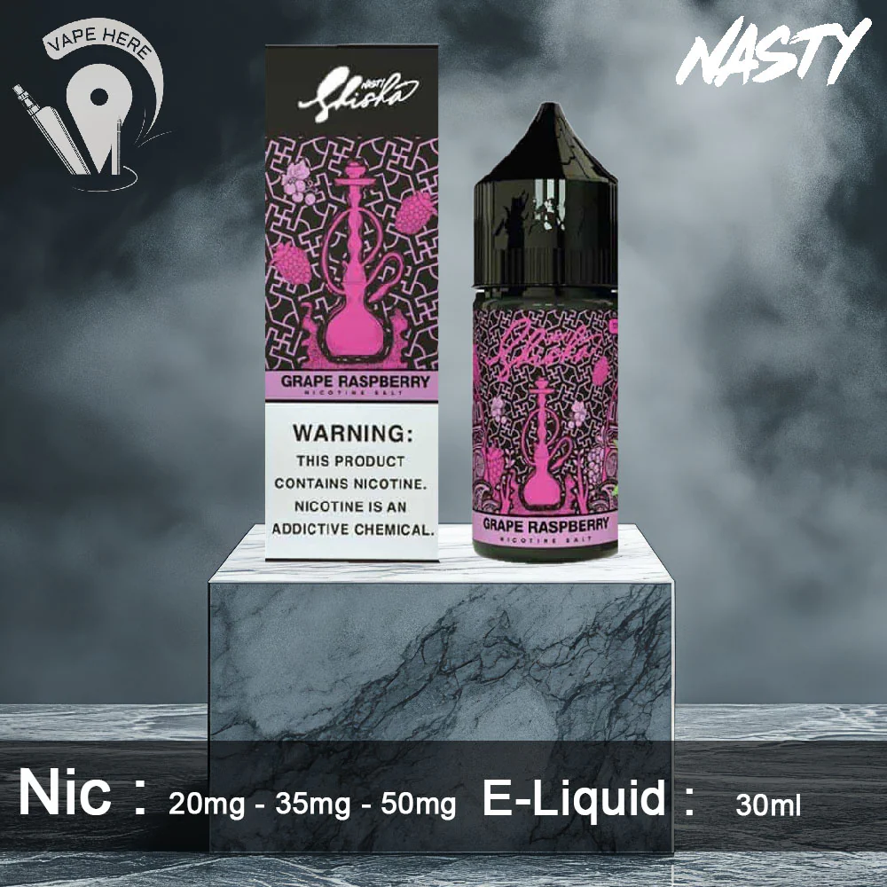 Grape Raspberry Nasty Shisha - SaltNic 30ml - Image 2