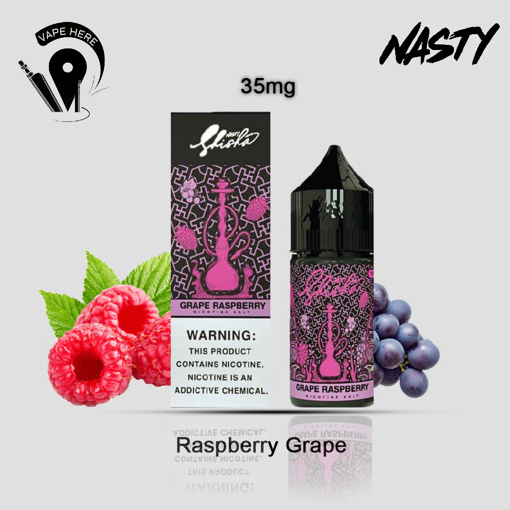 Grape Raspberry Nasty Shisha - SaltNic 30ml - Image 3