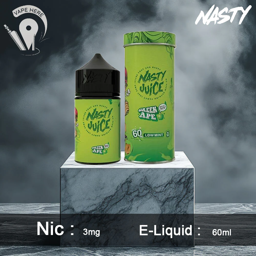 Green Apple - Nasty E-Liquids 60ml - Image 2