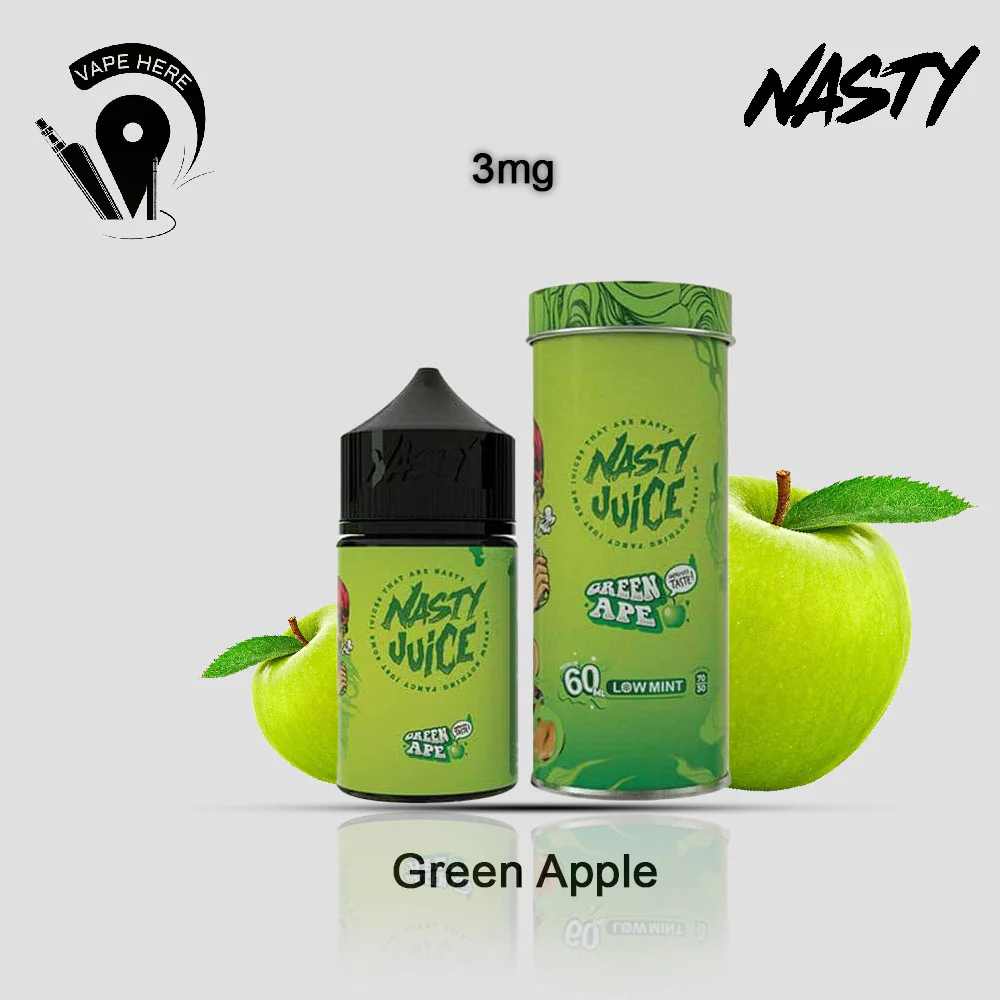 Green Apple - Nasty E-Liquids 60ml - Image 3