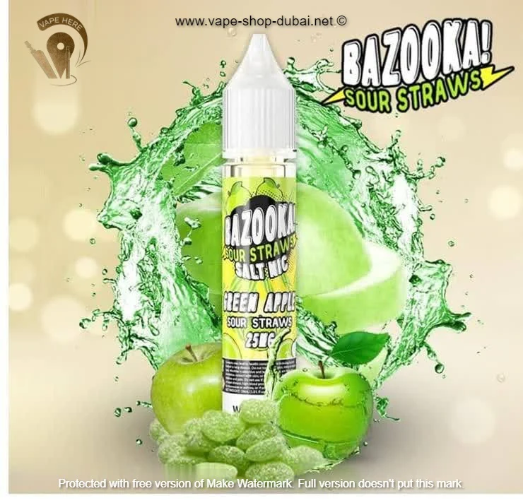Green Apple 30ml Saltnic by Bazooka - Image 3
