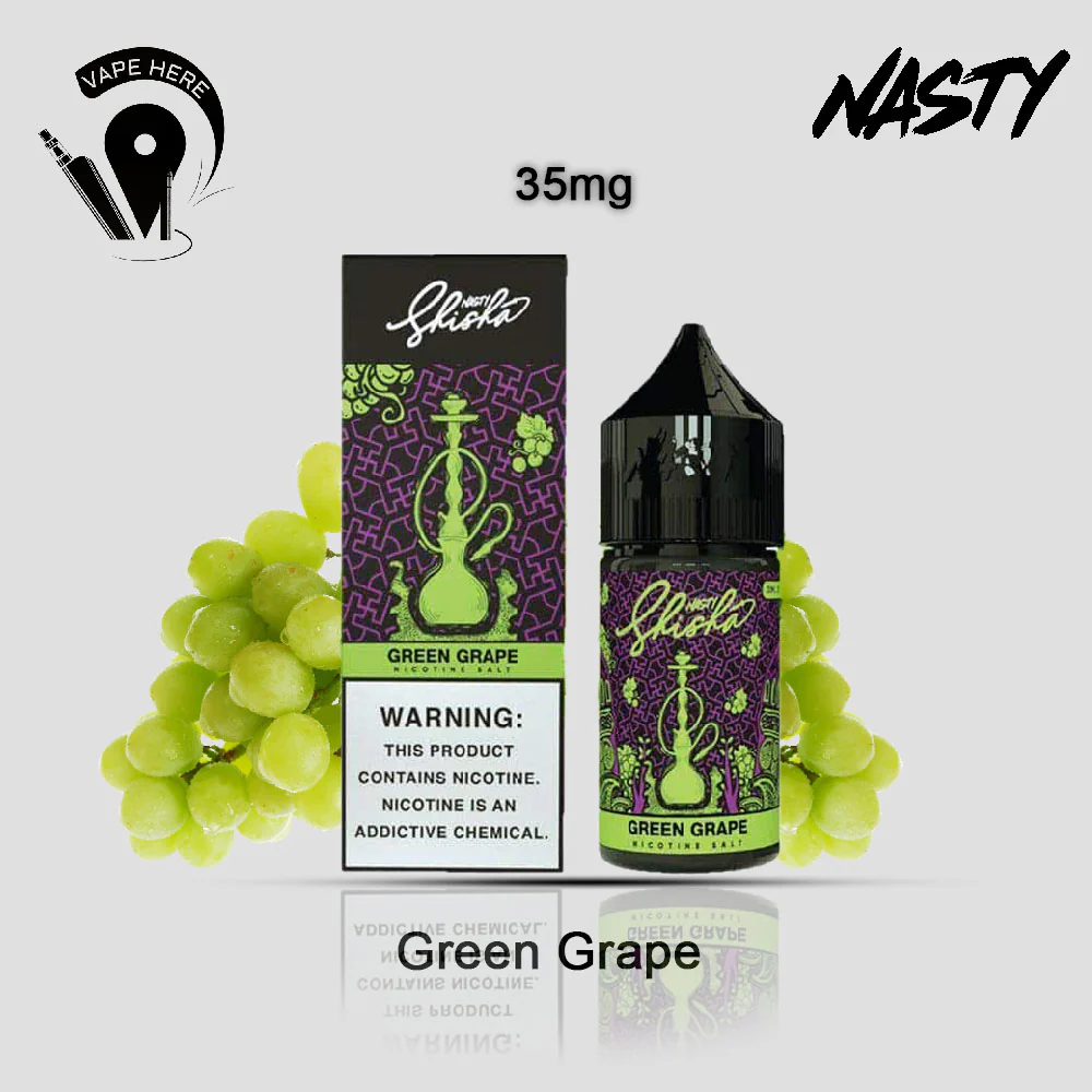 Green Grape Nasty Shisha - SaltNic 30ml - Image 4