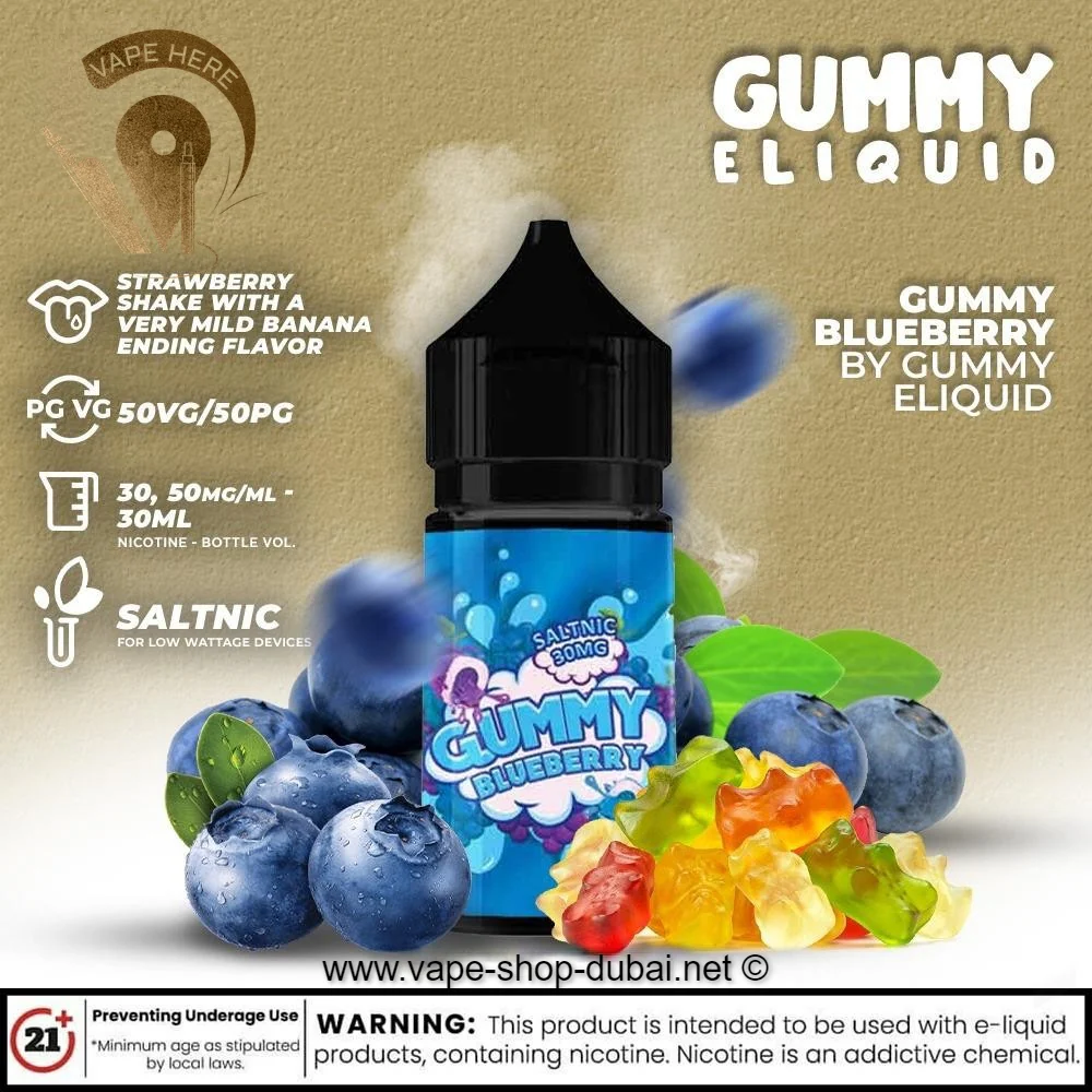 Gummy Blueberry 30ml Saltnic by Gummy Eliquid