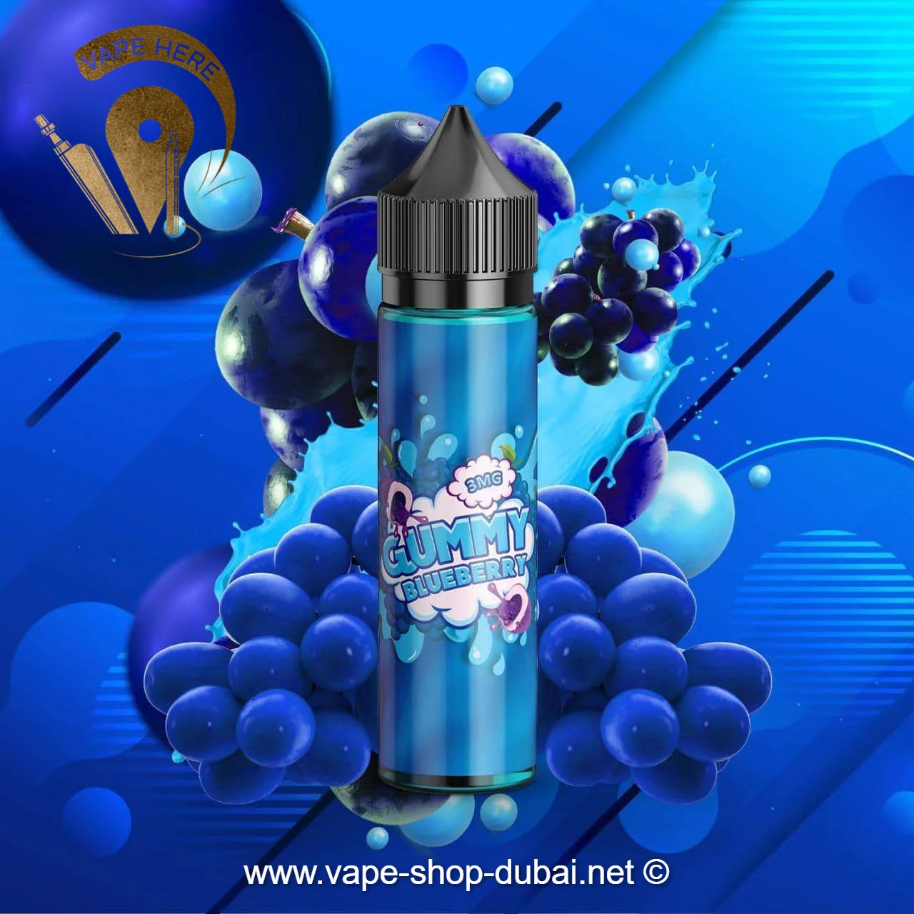 Gummy Blueberry 60ml E Liquid by Gummy Eliquid