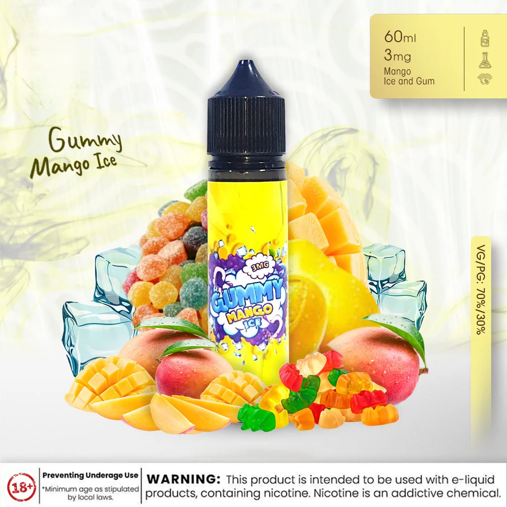 Gummy Mango Ice 60ml E Liquid by Gummy Eliquid - Image 3
