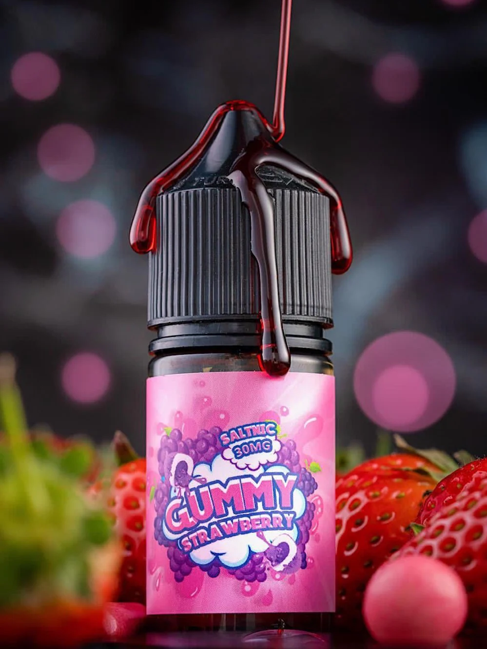 Gummy Strawberry 30ml Saltnic by Gummy Eliquid - Image 3