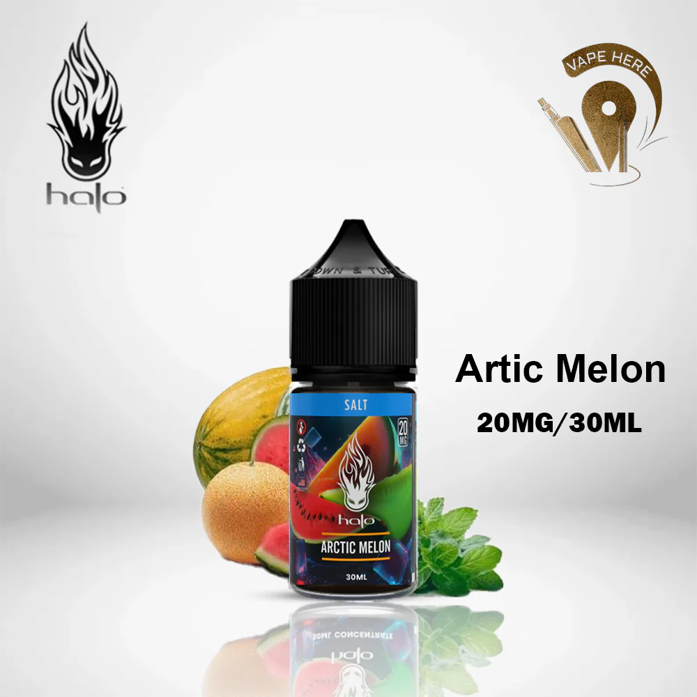 Halo Artic Melon 30ml SaltNic - Watermelon, Cantaloupe, Honeydew & menthol - Image 3