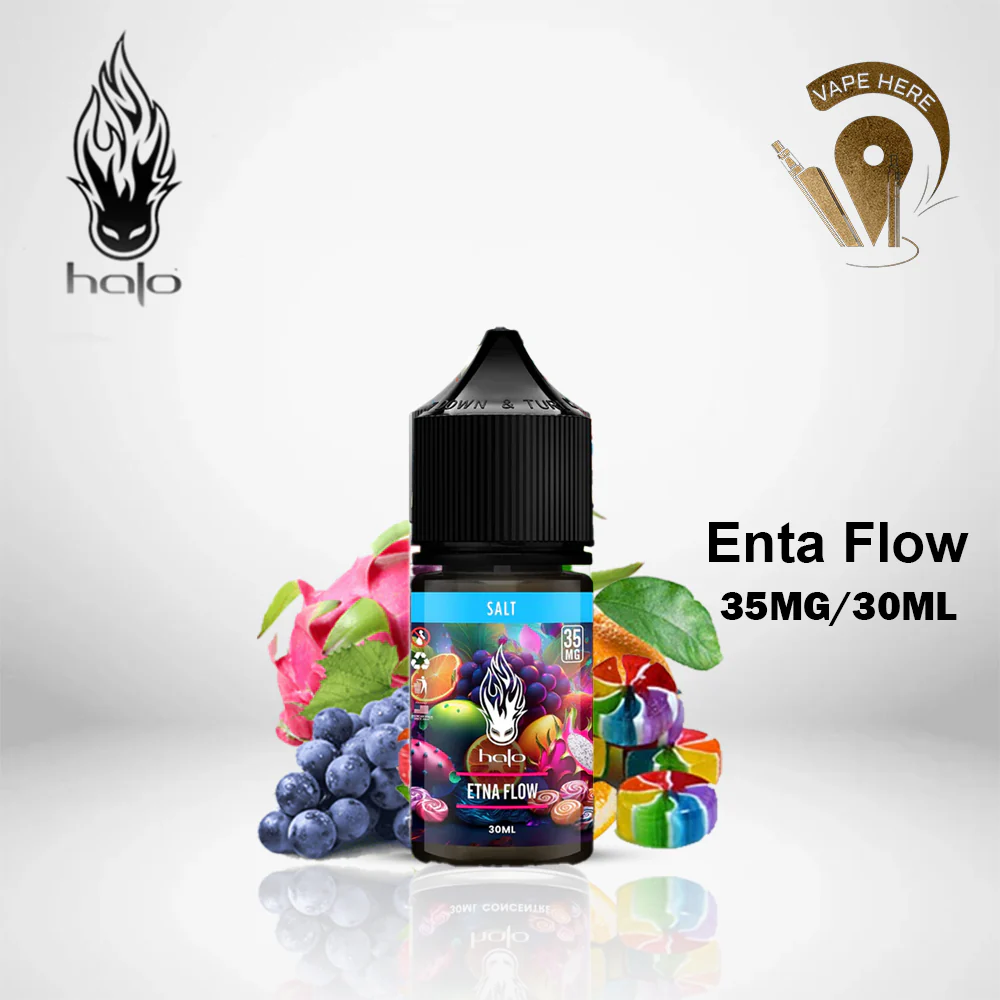 Halo Etna Flow 30ml SaltNic - Mix Fruit with Candy & Menthol - Image 4
