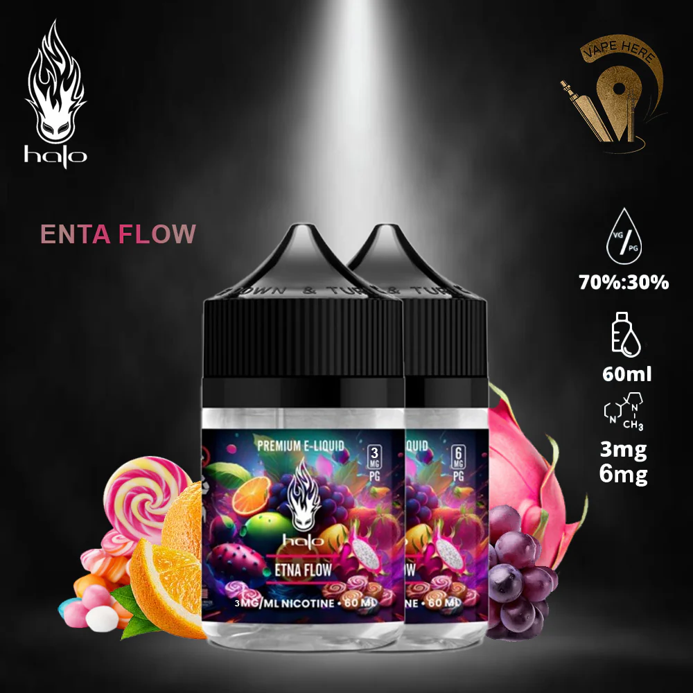 Halo Etna Flow 60ml E-Liquid - Mix Fruit with Candy & Menthol