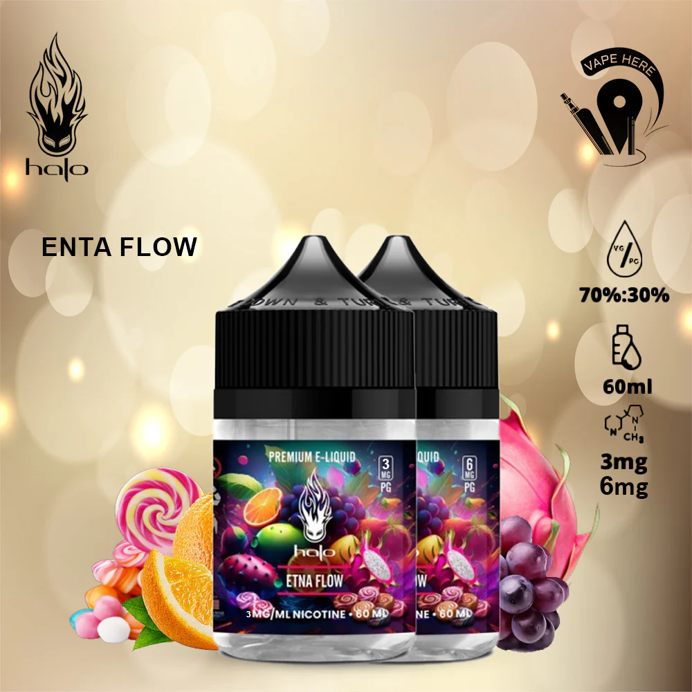 Halo Etna Flow 60ml E-Liquid - Mix Fruit with Candy & Menthol - Image 2
