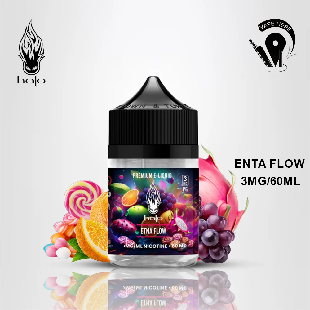 Halo Etna Flow 60ml E-Liquid - Mix Fruit with Candy & Menthol - Image 3