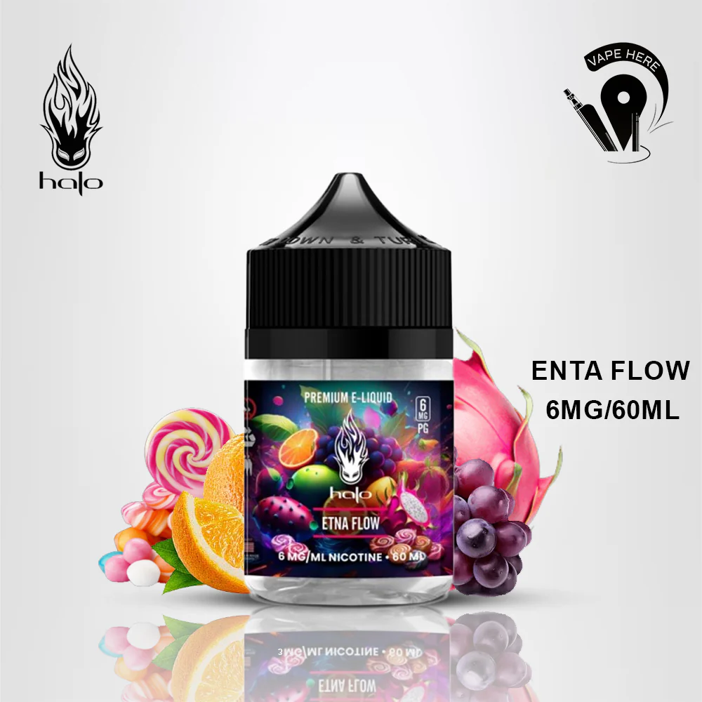 Halo Etna Flow 60ml E-Liquid - Mix Fruit with Candy & Menthol - Image 4