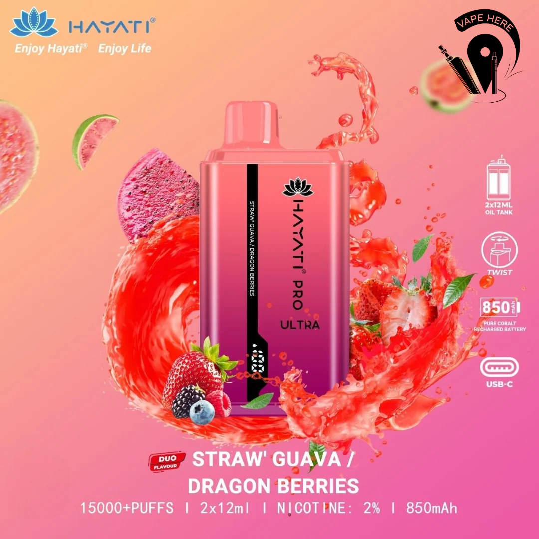 Hayati Pro Ultra 15000 Puffs Disposable Vape 20mg - Image 12