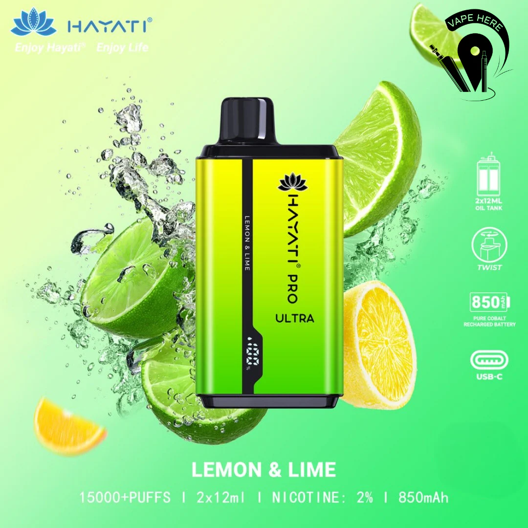 Hayati Pro Ultra 15000 Puffs Disposable Vape 20mg - Image 13