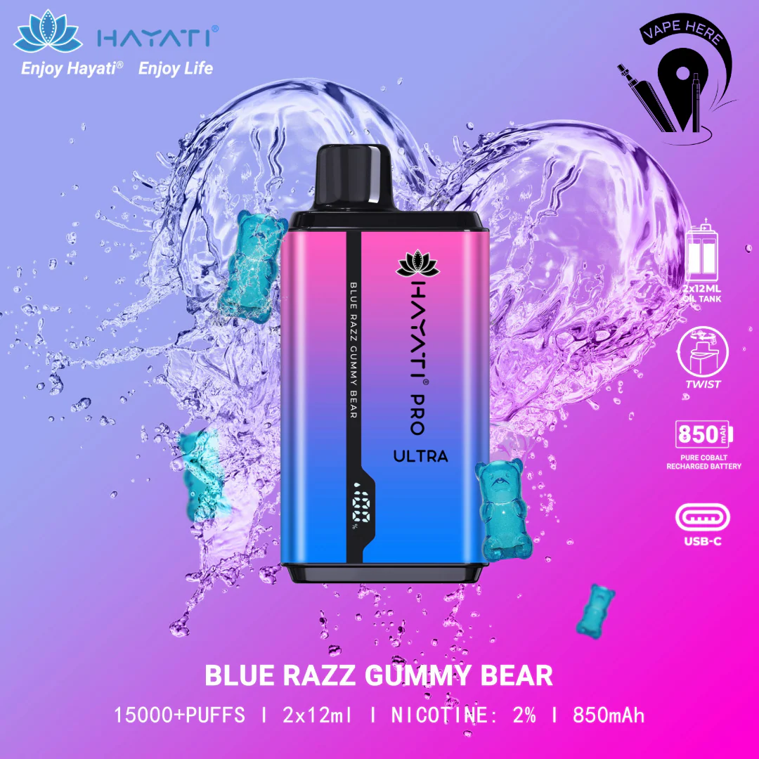 Hayati Pro Ultra 15000 Puffs Disposable Vape 20mg - Image 3