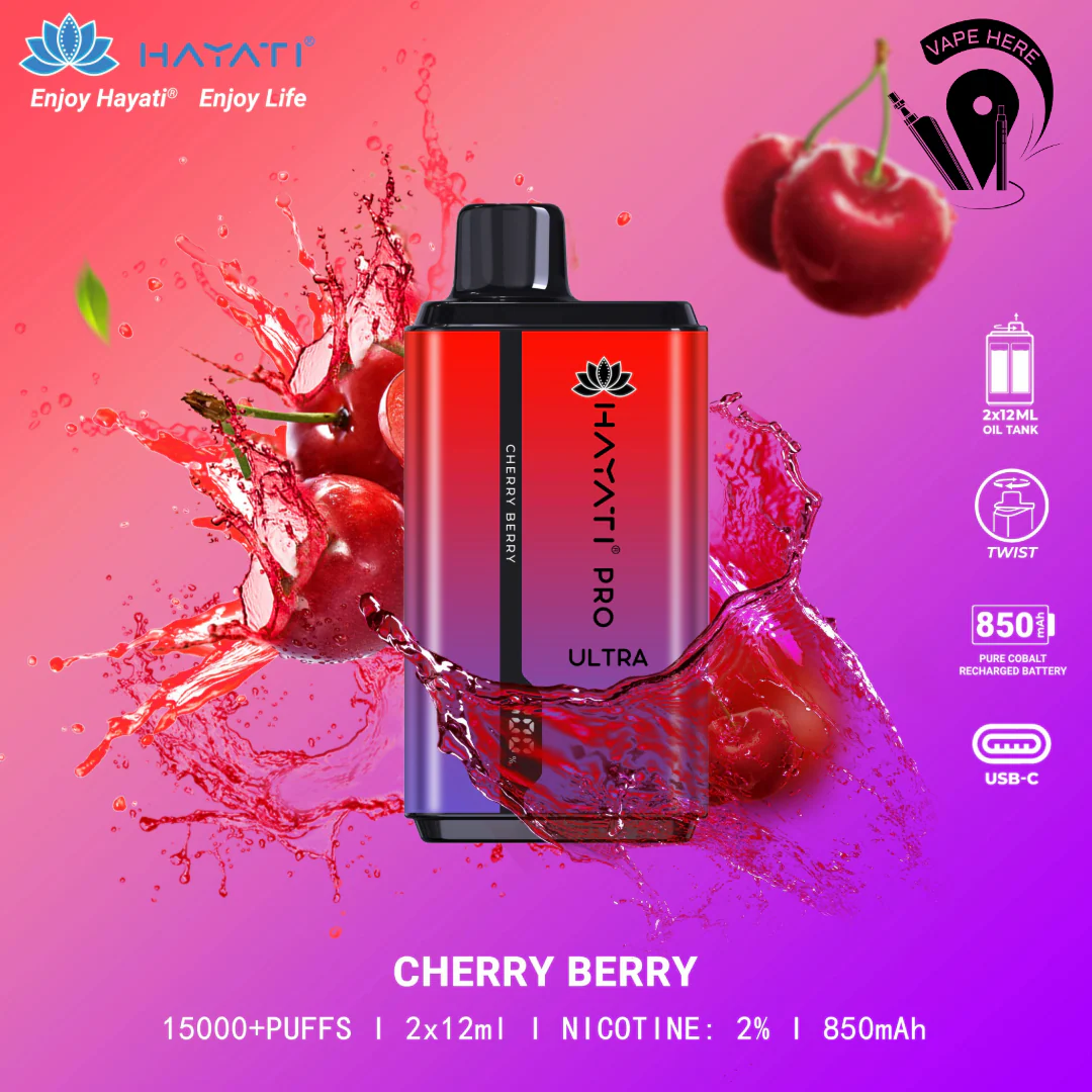 Hayati Pro Ultra 15000 Puffs Disposable Vape 20mg - Image 4