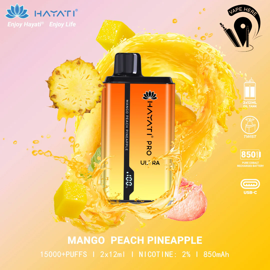 Hayati Pro Ultra 15000 Puffs Disposable Vape 20mg - Image 5