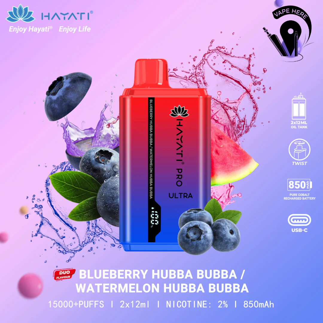 Hayati Pro Ultra 15000 Puffs Disposable Vape 20mg - Image 8