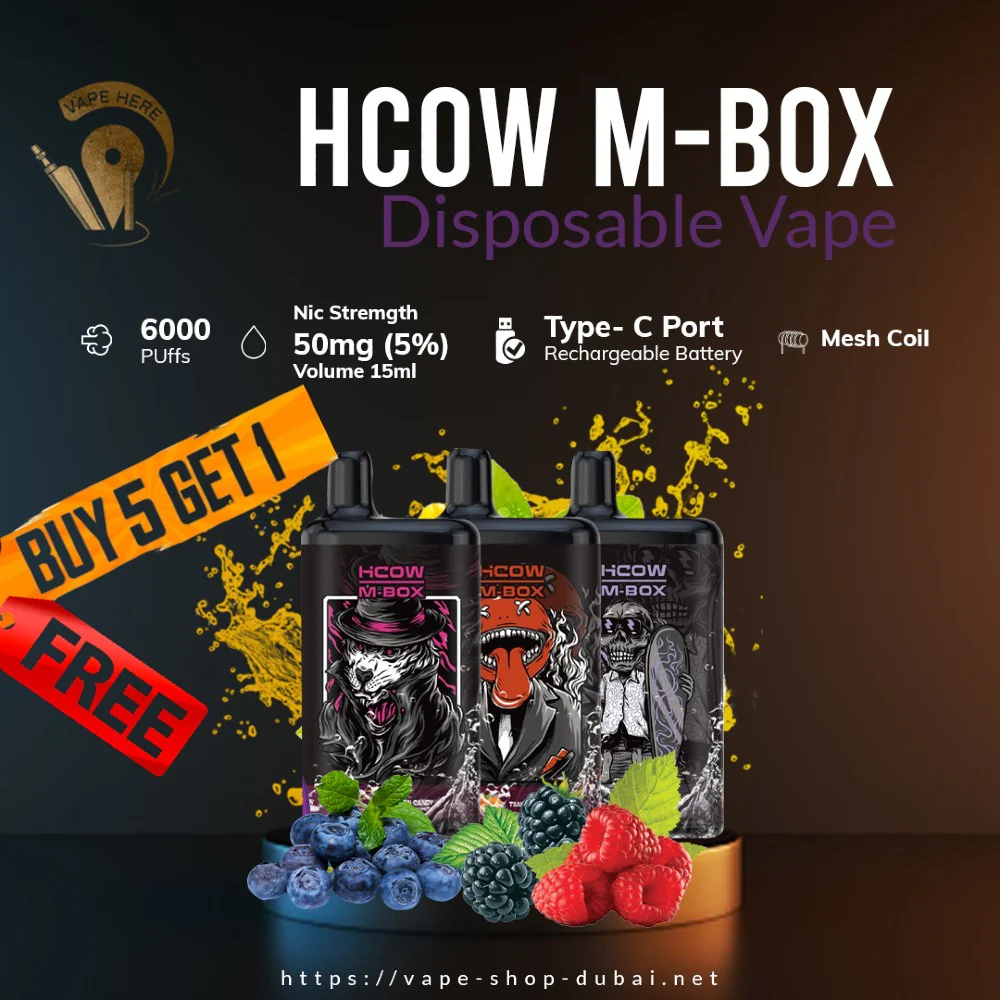 HCOW M-Box Disposable Vape 6000 Puffs - Image 3