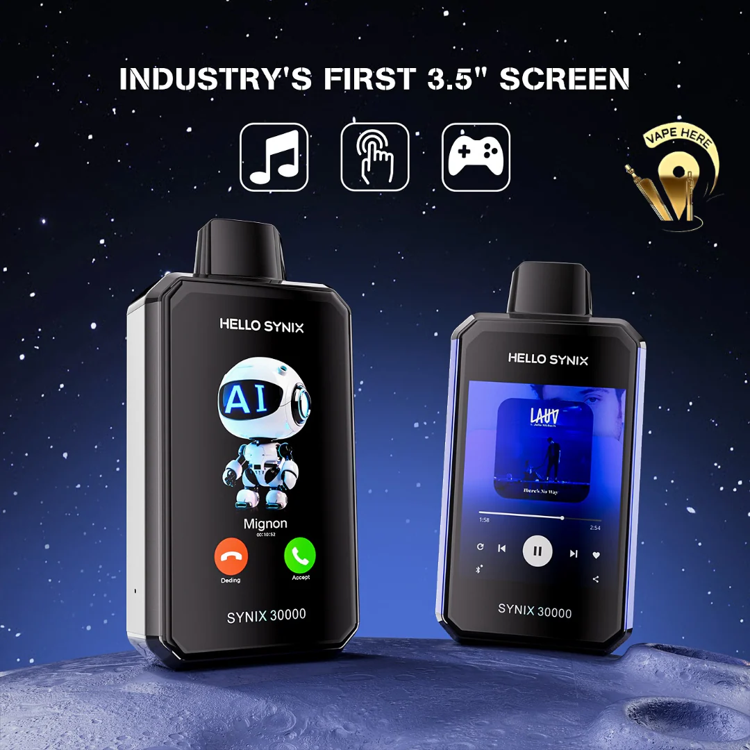 HELLO SYNIX 30000 PUFFS SMART PHONE DISPOSABLE VAPE AI CHAT & DISPLAY - Image 3