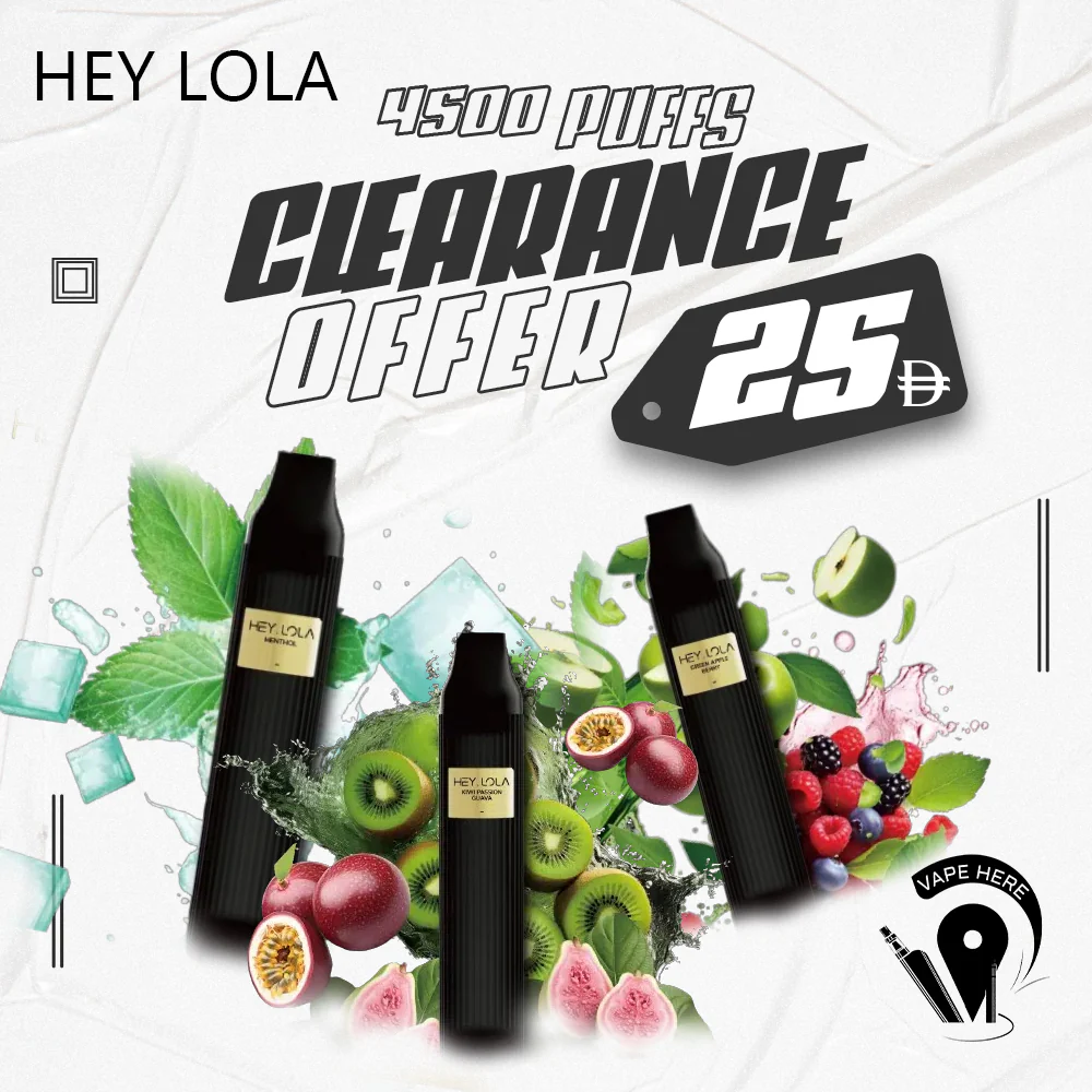 HEY LOLA 4500 PUFFS DISPOSABLE VAPE