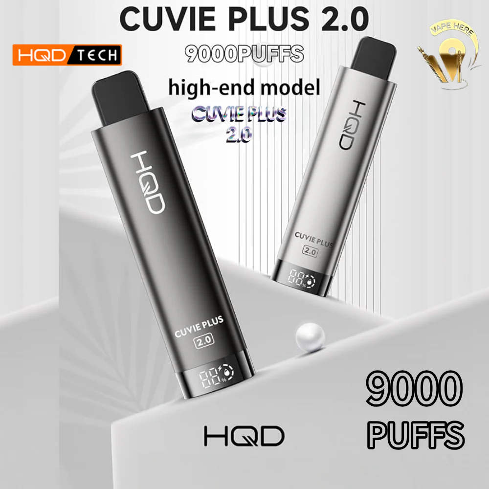 HQD CUVIE PLUS 2.0 DISPOSABLE VAPE 9K PUFFS (Non-Rechargeable)