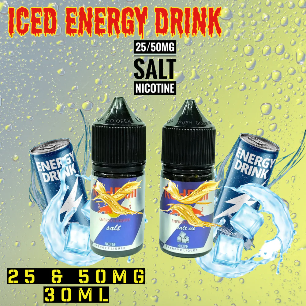 Iced Energy Drink SaltNic 25 & 50MG (30ML)