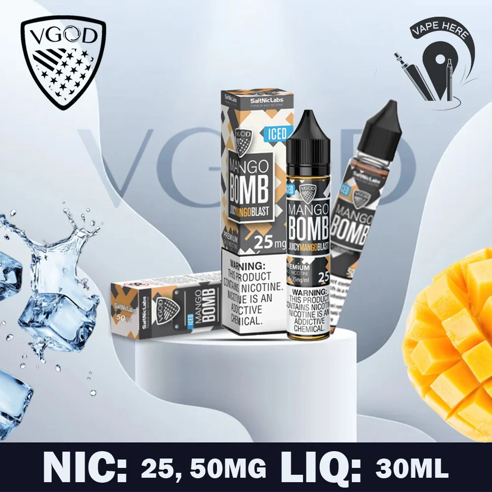 VGOD Iced Mango Bomb Nic Salts - 30ml - Image 2