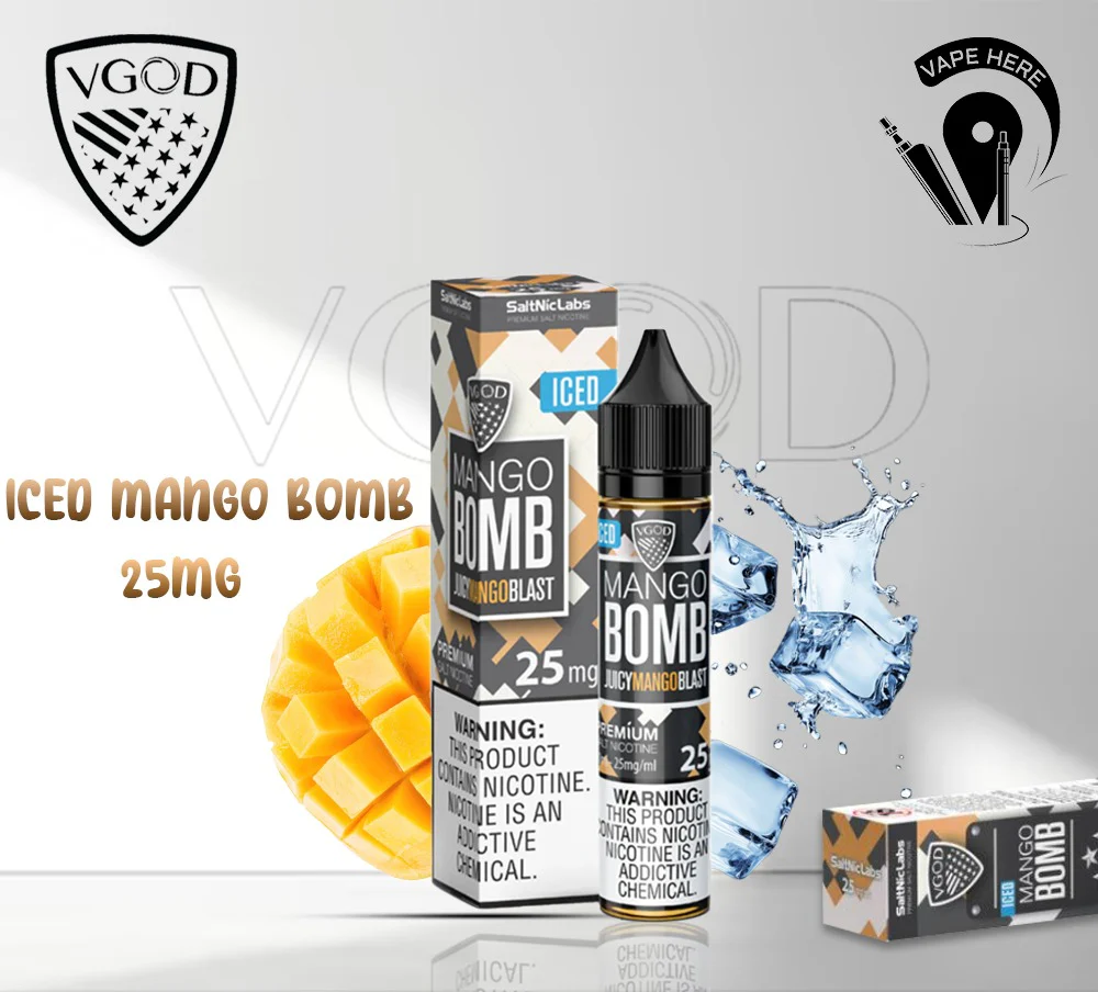 VGOD Iced Mango Bomb Nic Salts - 30ml - Image 3