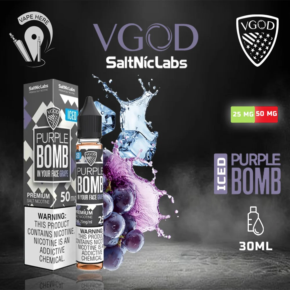 VGOD Iced Purple Bomb Nic Salts - 30ml