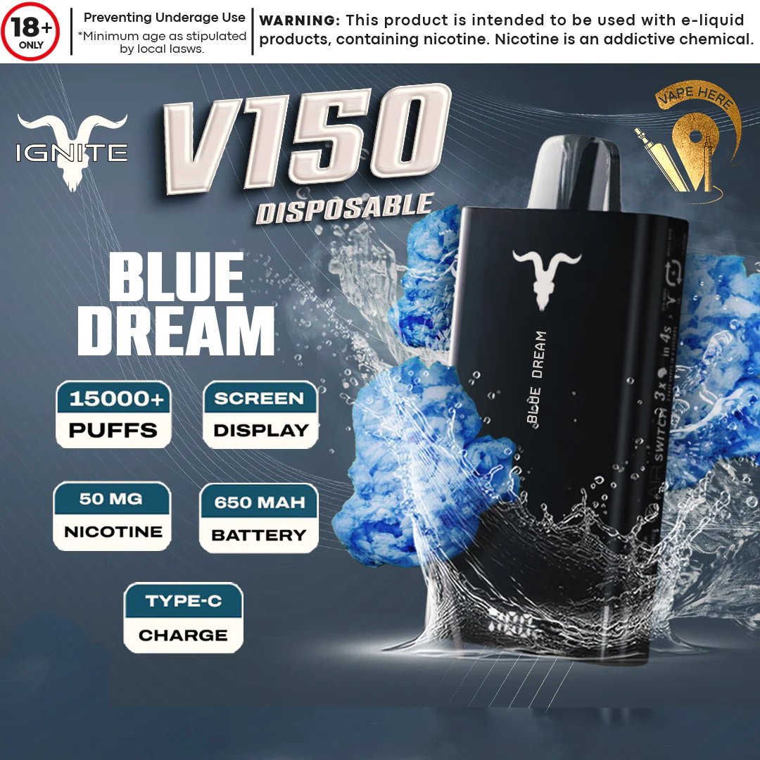 IGNITE V150 Disposable Vape 15000 PUFFS (20&50mg) - Image 10