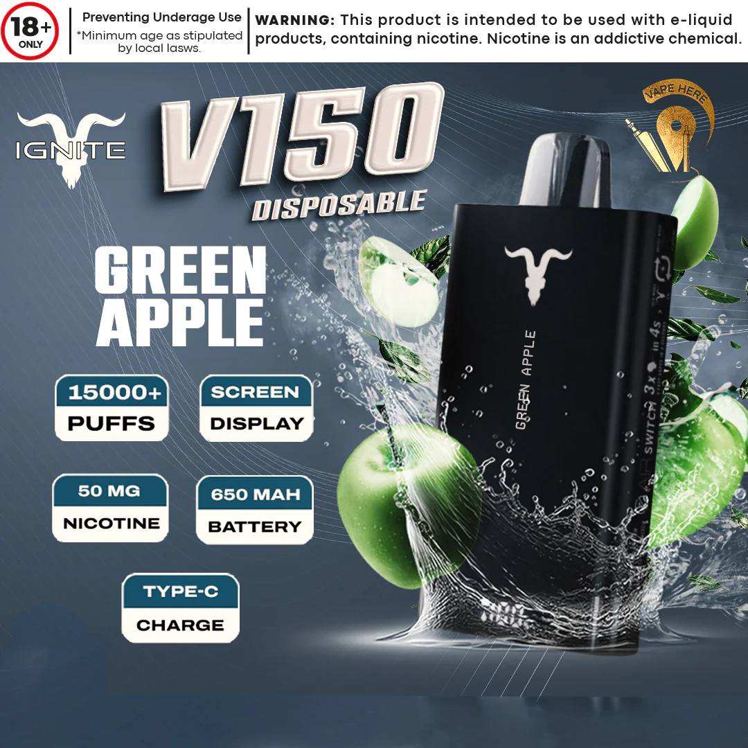 IGNITE V150 Disposable Vape 15000 PUFFS (20&50mg) - Image 12