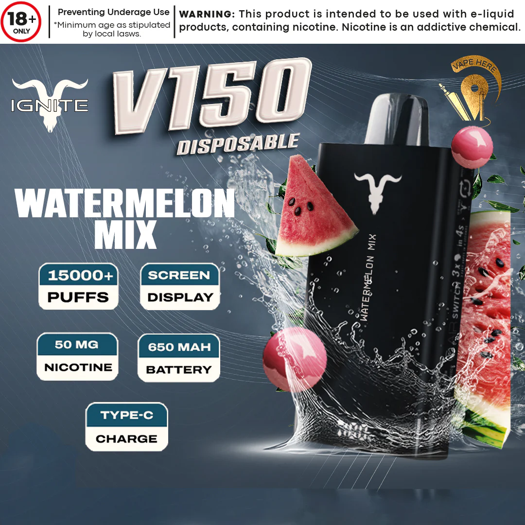 IGNITE V150 Disposable Vape 15000 PUFFS (20&50mg) - Image 14