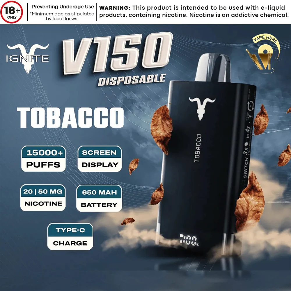 IGNITE V150 Disposable Vape 15000 PUFFS (20&50mg) - Image 7