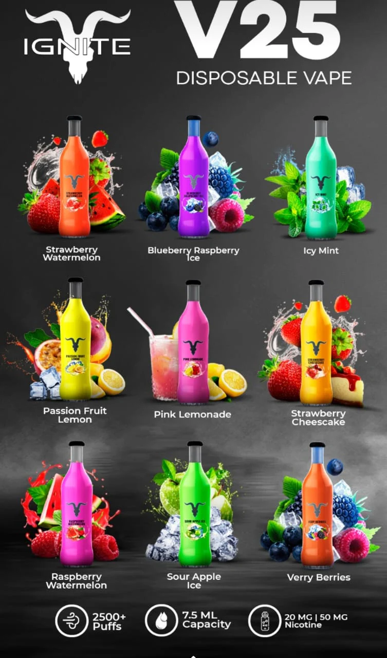 IGNITE 2500 Puffs V25 Disposable Vape - Image 12
