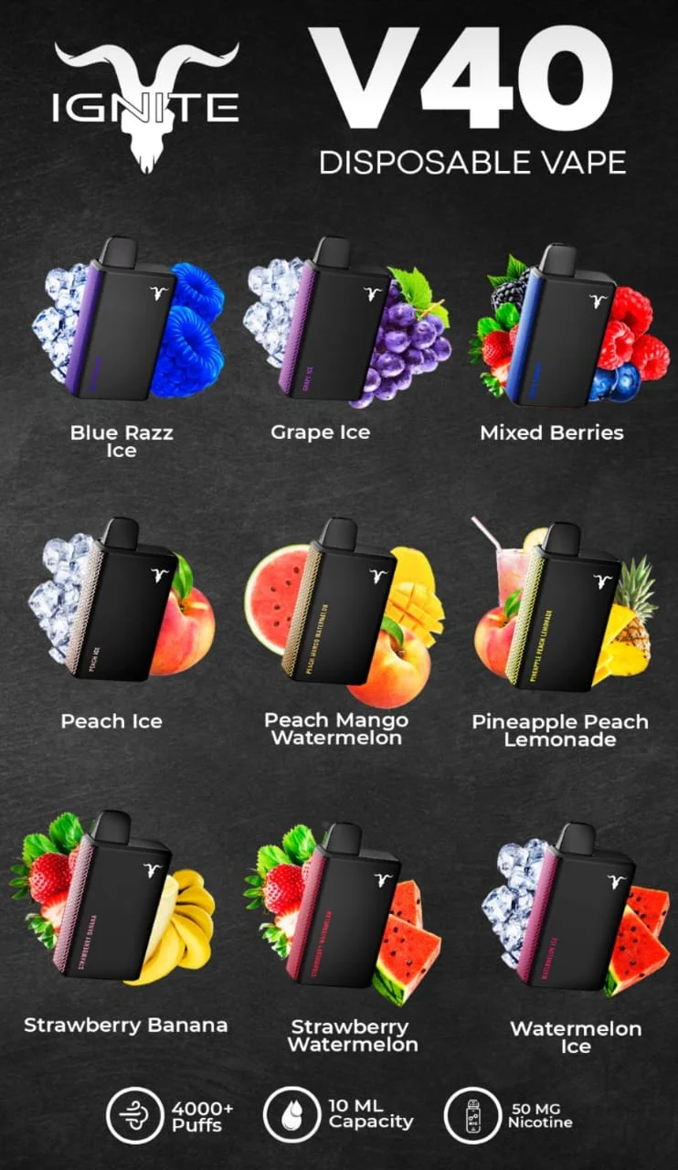 IGNITE 4000 Puffs V40 Disposable Vape - Image 21