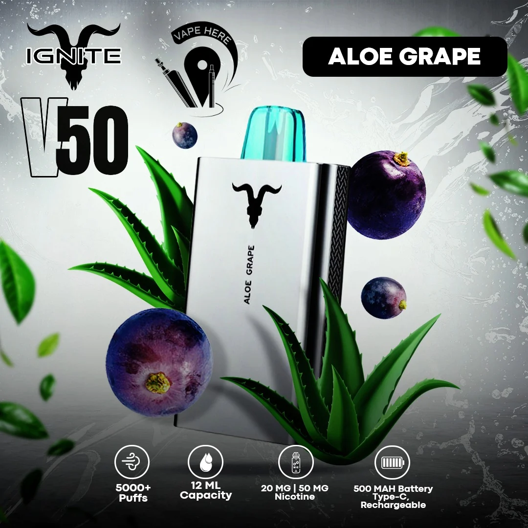 IGNITE V50 Disposable Vape 5000 PUFFS (20&50mg) - Image 11