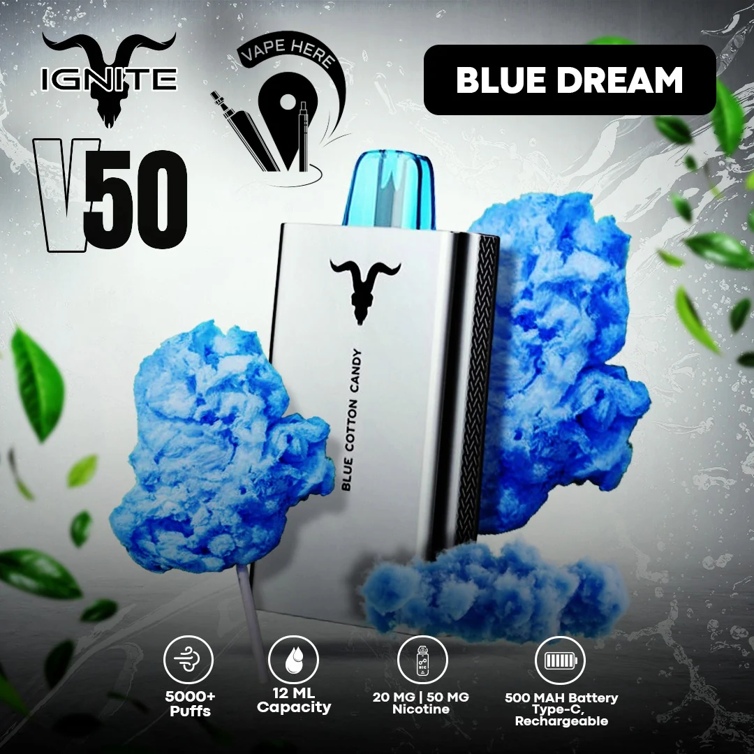 IGNITE V50 Disposable Vape 5000 PUFFS (20&50mg) - Image 12