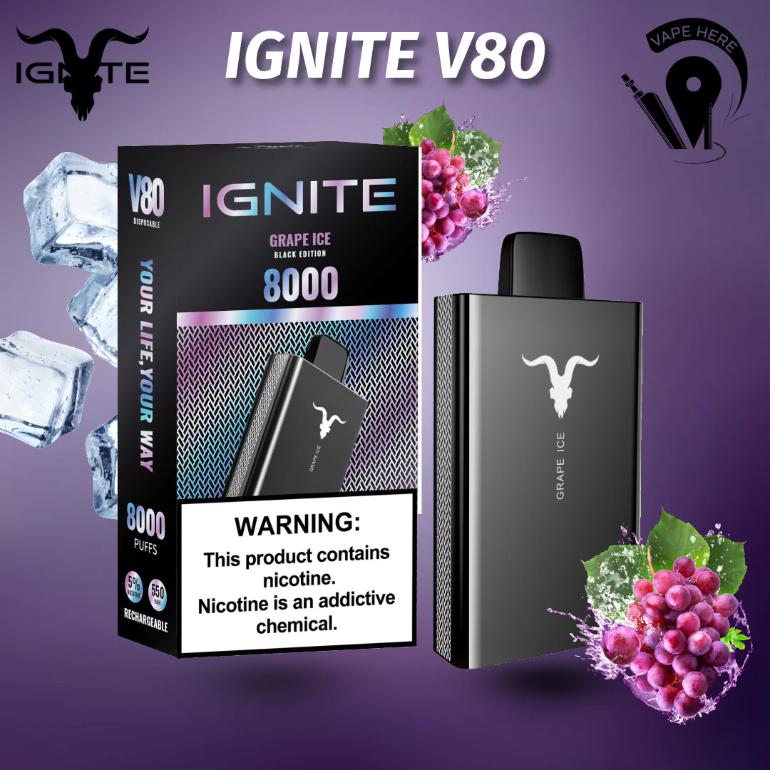 IGNITE V80 Disposable Vape 8000 PUFFS 20MG - Image 7