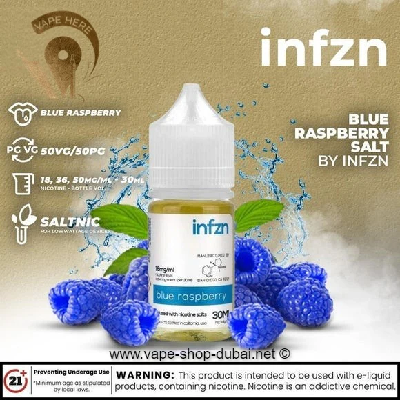 INFZN - Blue Raspberry 30 ml - SaltNic - Image 3
