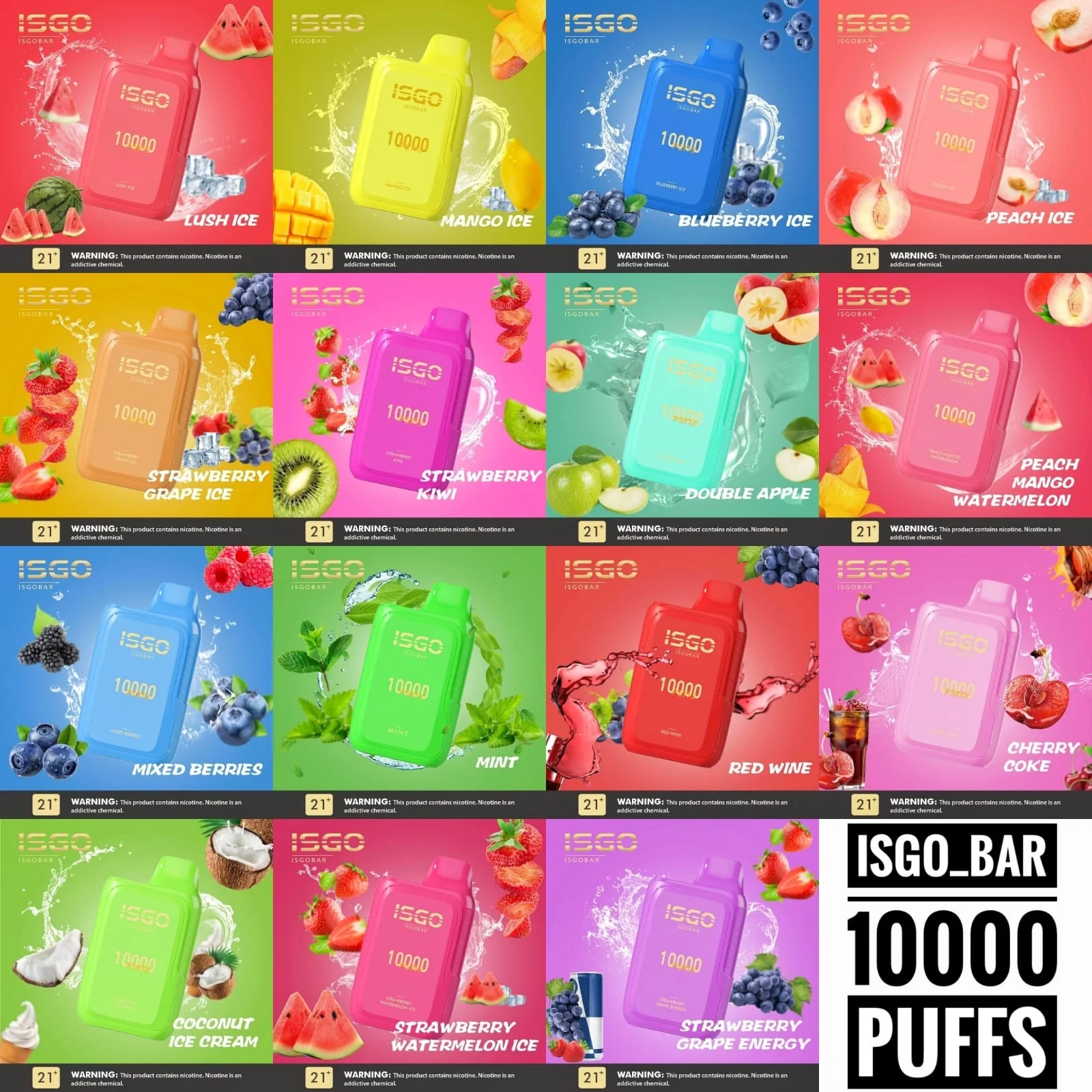 ISGO BAR 10,000 PUFFS DISPOSABLE VAPE - Image 12