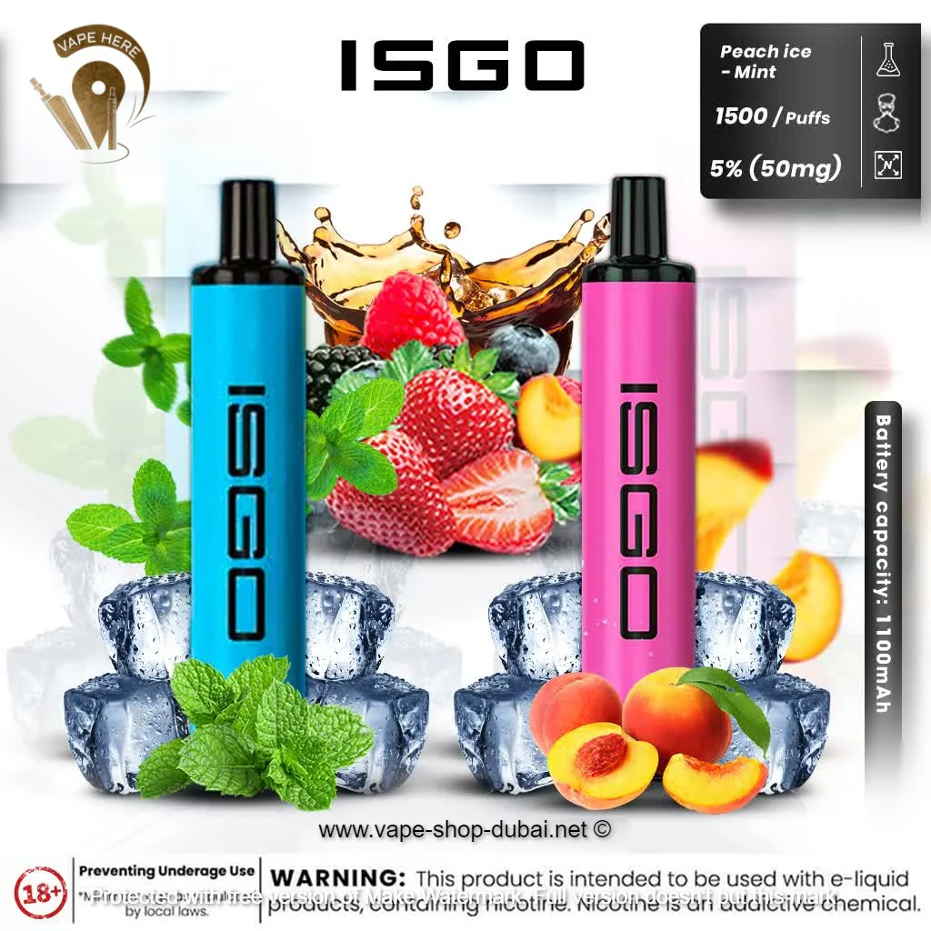 ISGO PARIS DISPOSABLE POD SYSTEM 50mg (1500 Puffs) - Image 3
