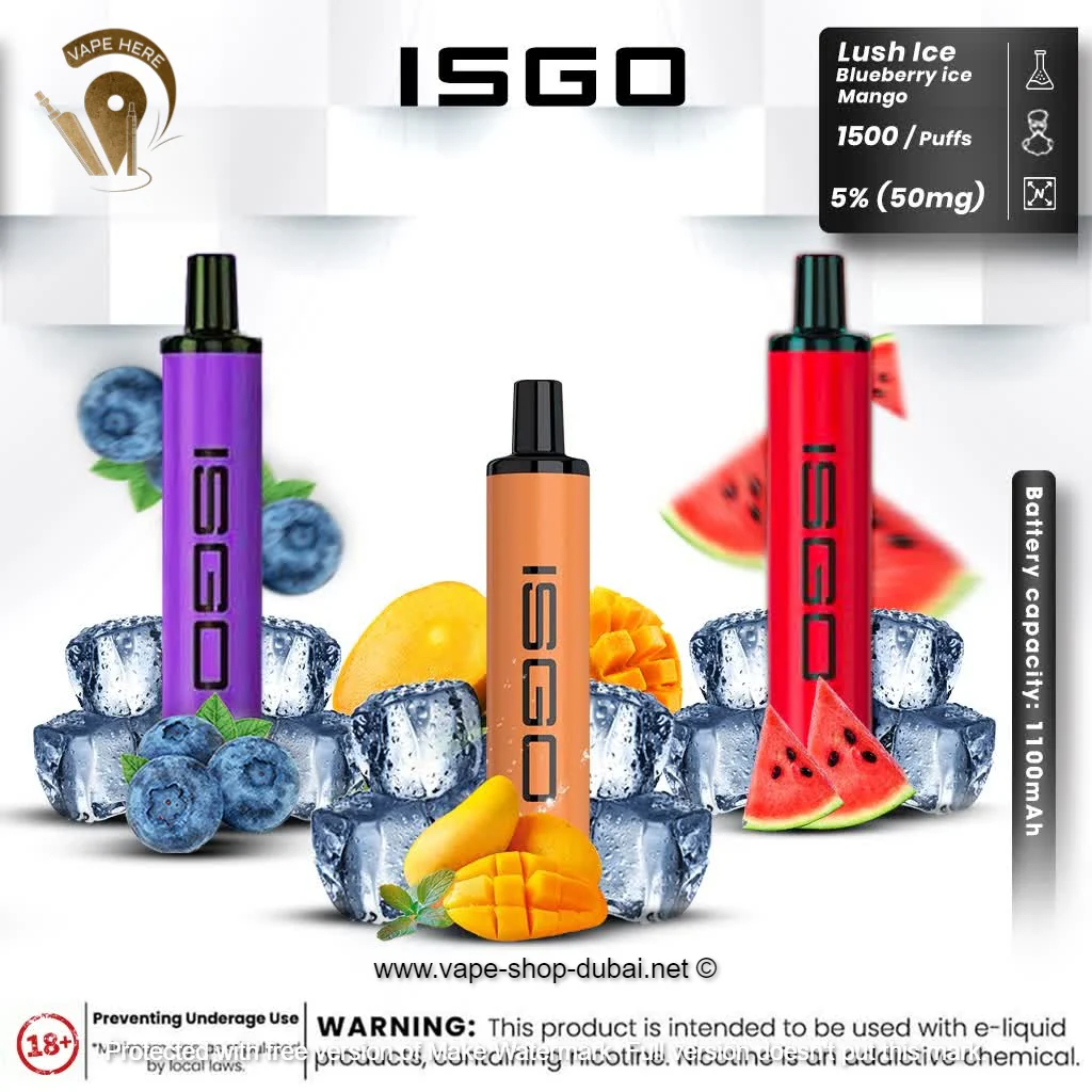ISGO PARIS DISPOSABLE POD SYSTEM 50mg (1500 Puffs) - Image 7