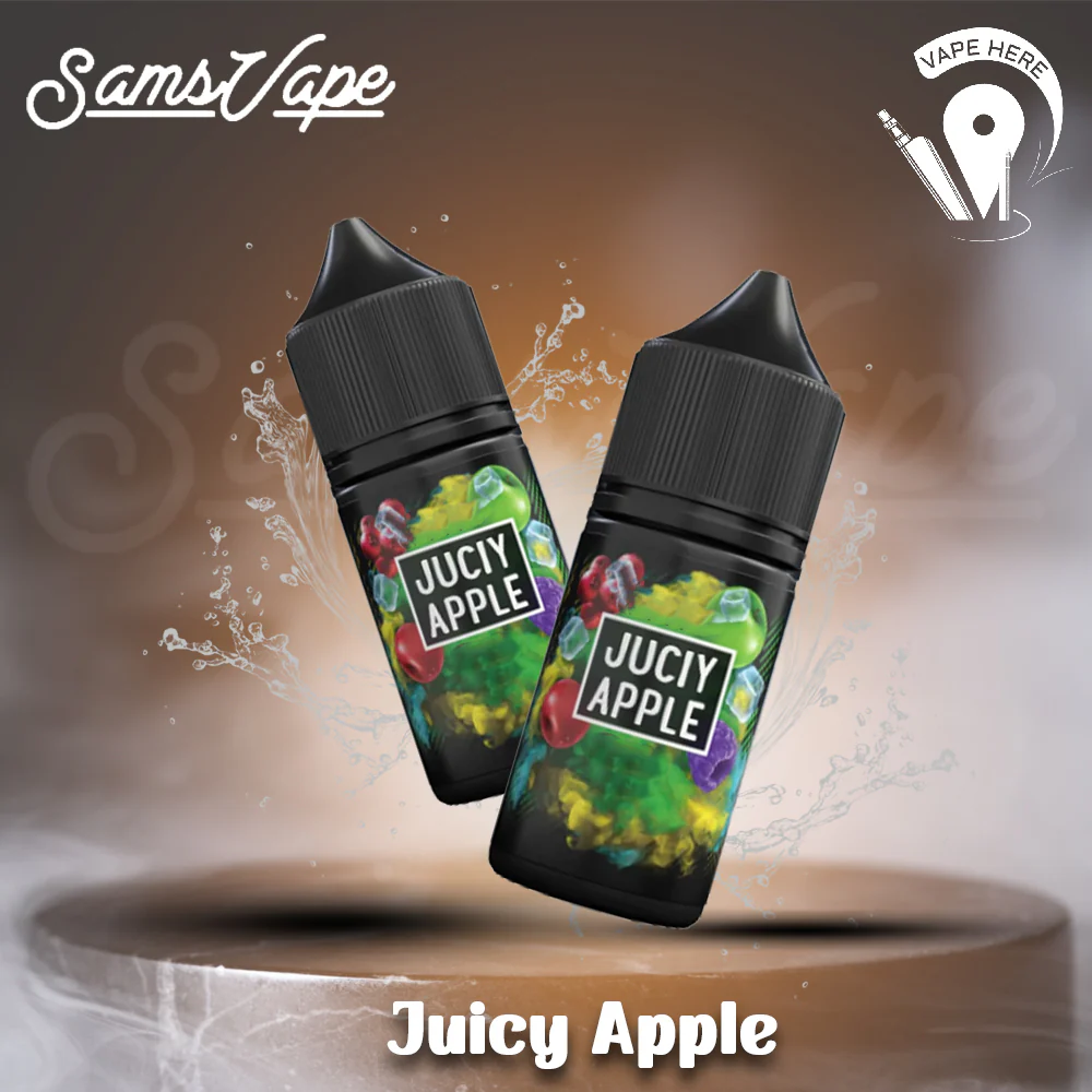 Juicy Apple Saltnic By Sam Vapes - Image 2