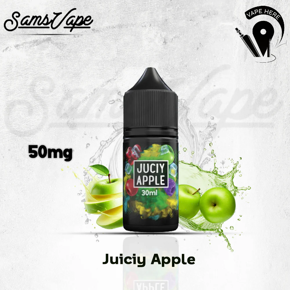 Juicy Apple Saltnic By Sam Vapes - Image 4
