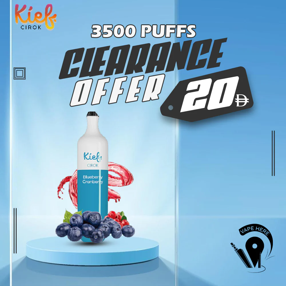 KIEF CIROK 3500 PUFFS DISPOSABLE VAPE (RECHARGEABLE)