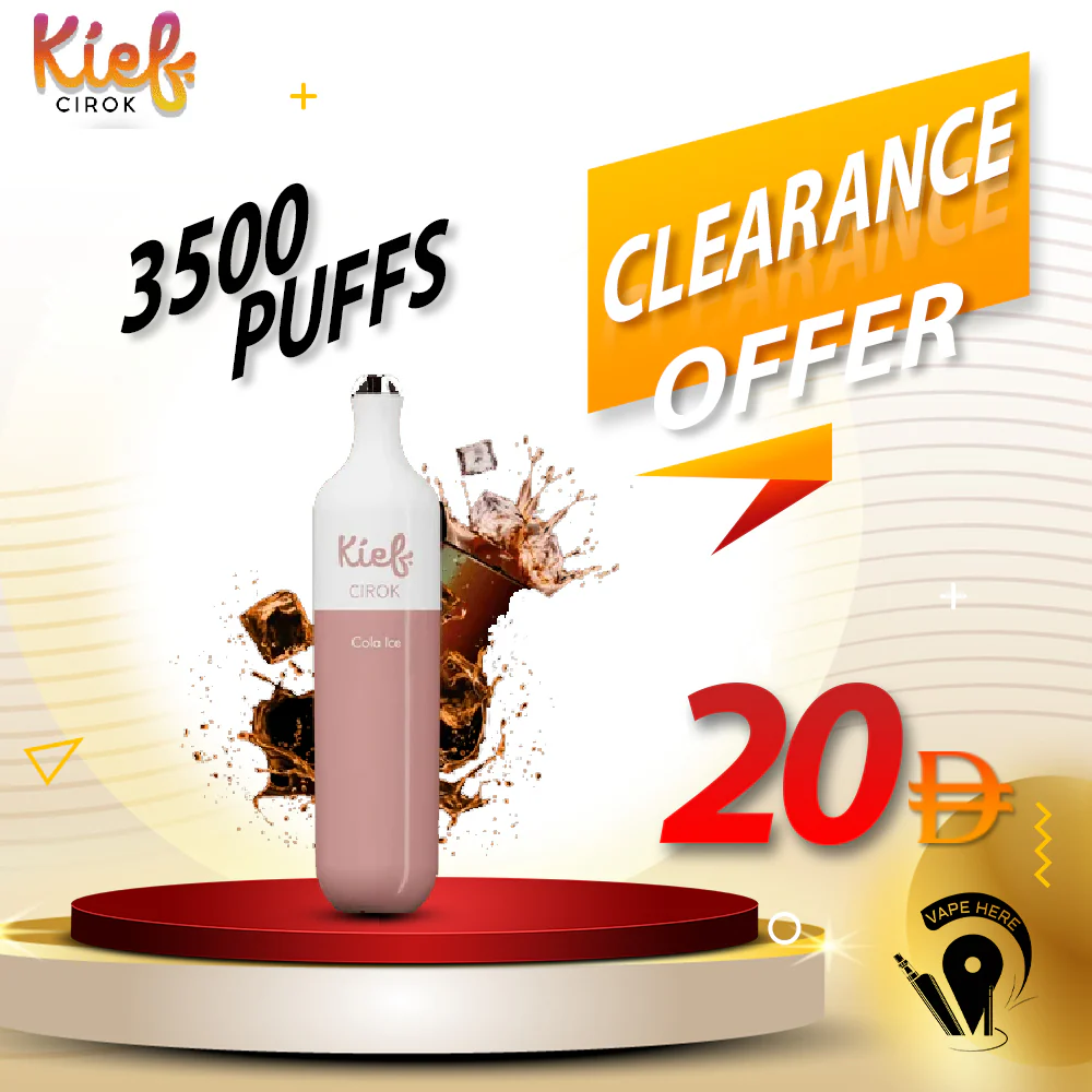 KIEF CIROK 3500 PUFFS DISPOSABLE VAPE (RECHARGEABLE) - Image 2
