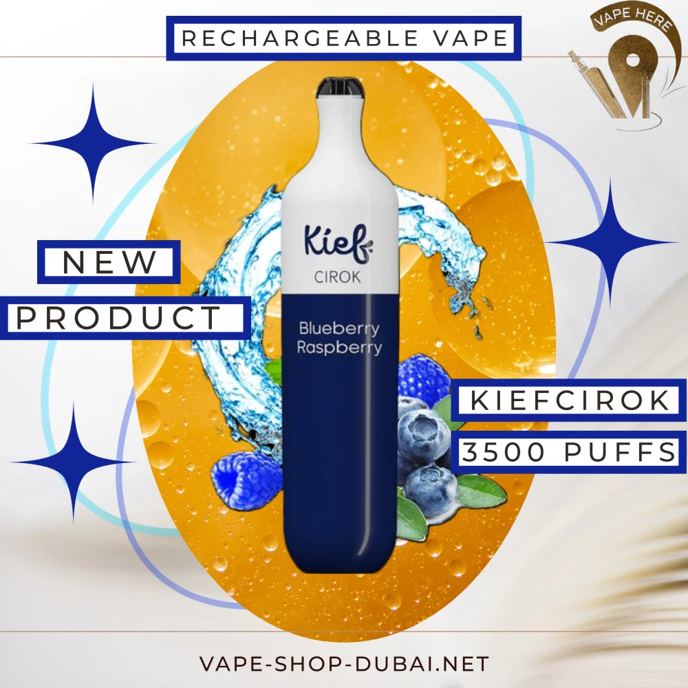 KIEF CIROK 3500 PUFFS DISPOSABLE VAPE (RECHARGEABLE) - Image 4