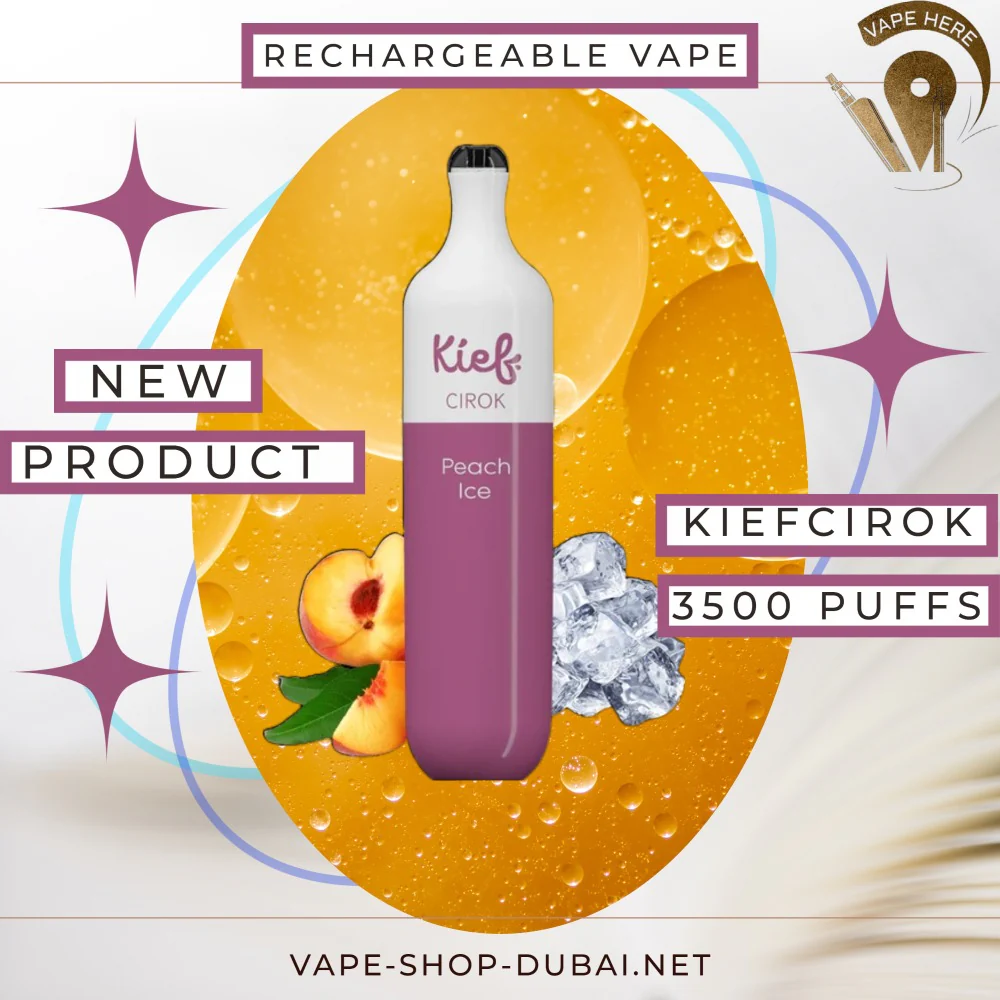 KIEF CIROK 3500 PUFFS DISPOSABLE VAPE (RECHARGEABLE) - Image 5