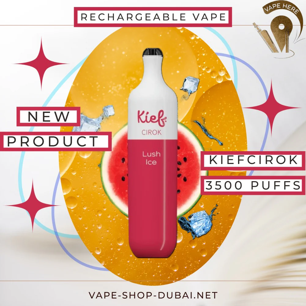 KIEF CIROK 3500 PUFFS DISPOSABLE VAPE (RECHARGEABLE) - Image 7